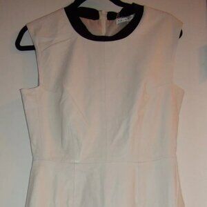 Trina Turk White Lamb Leather Dress
